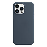 Buff iPhone 15 Pro Rubber Fit Kılıf Storm Blue