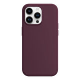 Buff iPhone 15 Pro Rubber Fit Kılıf Wine Red