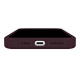 Buff iPhone 15 Pro Rubber Fit Kılıf Wine Red