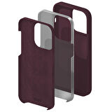 Buff iPhone 15 Pro Rubber Fit Kılıf Wine Red