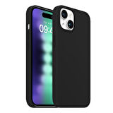 Buff iPhone 15 Plus Rubber Fit Kılıf Black