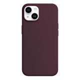 Buff iPhone 15 Rubber Fit Kılıf Wine Red
