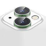 Buff iPhone 15 / 15 Plus Kamera Metal Lens Koruyucu Dark Green