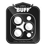 Buff iPhone 15 Pro Max / 15 Pro Titanyum Kamera Lens Koruyucu Black