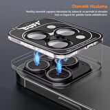 Buff iPhone 15 Pro Max / 15 Pro Titanyum Kamera Lens Koruyucu Black