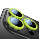 Buff iPhone 15 Pro Max / 15 Pro Neon Metal Lens Koruyucu Light Green