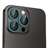 Buff iPhone 15 Pro Max / 15 Pro Neon Metal Lens Koruyucu Sky Blue