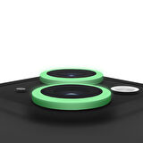 Buff iPhone 15 / 15 Plus Neon Metal Lens Koruyucu Green