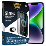 Buff iPhone 14 Plus / 13 Pro Max 5D Glass Anti Hacker Ekran Koruyucu