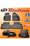 TOYOTA COROLLA RİZLİNE 3D Paspas +RİZLİNE 3D Bagaj Havuzu Sedan 2007-2013 Arası Siyah SET