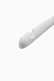 10'lu DCK 45cm Ahşap Görünümlü Dolgulu Plastik Üst Grup Askısı - Beyaz