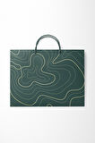 Large 25'li 9,5 Ds Klasik Seri Kraft Çanta 51x35x16cm - Yeşil