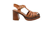 VENÜS 2413401Y PLATFORM TOPUK DERİ KADIN SANDALET