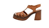 VENÜS 2413401Y PLATFORM TOPUK DERİ KADIN SANDALET