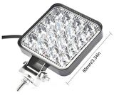 16 Led 48W Off Road Sis Farı Lambası Kare Gemi Tekne Slim 12V
