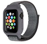 Apple Watch 1 2 3 4 5 42mm 44mm Zırhlı Loop Örgü Kılıf TME Kordon