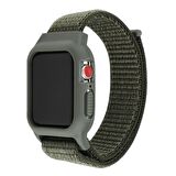 Apple Watch 1 2 3 4 5 42mm 44mm Zırhlı Loop Örgü Kılıf TME Kordon
