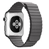 Apple Watch 3 4 5 6 7 Seri 42mm 44mm 45mm Leather Loop TME Kordon