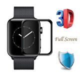 Apple Watch 4 5 44 mm Uyumlu  3D Tam Kaplayan Nano Ekran Koruyucu Filmi