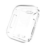 Apple Watch 7 Serisi 45mm Uyumlu  Silikon Şeffaf Kılıf Ekran Koruyucu