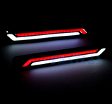 Gündüz Ledi Farı COB DRL Su Geçirmez Kırmızı Beyaz Esnek 