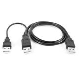 Harici Diskler için Y Kablo 3 Uçlu Usb 2.0 Kablo