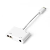 iPhone Lightning 3.5 mm Kulaklık ve Usb 3.0 Kamera Hub Adaptör