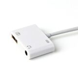 iPhone Lightning 3.5 mm Kulaklık ve Usb 3.0 Kamera Hub Adaptör