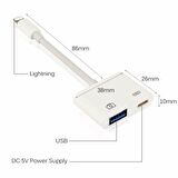 iPhone Lightning Kulaklık ve Usb Kamera Hub Adaptör