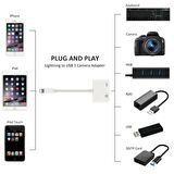 iPhone Lightning Kulaklık ve Usb Kamera Hub Adaptör