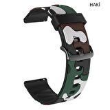 Samsung Gear Watch 3 41mm Active 2 40 44mm Kamuflaj TME Kordon 20mm