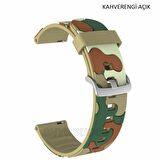 Samsung Gear Watch 3 41mm Active 2 40 44mm Kamuflaj TME Kordon 20mm