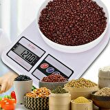 Techmaster Dijital Hassas 10 Kg Mutfak Terazisi Tartısı Lcd Ekranlı