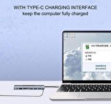 Type-C 9in1 4K Hdmi Vga Micro SD TF Kulaklık 3 Usb Şarj Girişli