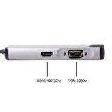 Type-C Usb 3.1 8in1 4K Hdmi Vga Micro SD Rj-45 2 Usb Şarj Girişli