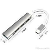 Type-C Usb 3.1 den 4 Adet USB 3.0 HUB Otg Çoğaltıcı Adaptörü C809