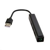 USB 3.0 3.5mm Dijital Ses Çıkışı 3 USB 2.0 HUB Çoğaltıcı Adaptörü