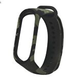 Xiaomi Mi Band 3 ve 4 Uyumlu Akıllı Bileklik TME Kordon Kamuflaj Desen