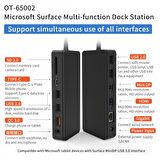 Onten Microsoft Surfrace Pro 3 4 5 6 RJ45 HDMİ Usb 3.0 Çevirici