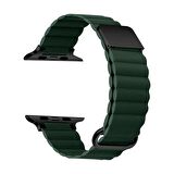 Apple Watch 4 5 6 7 41mm 40mm 38mm Manyetik Lüks Deri Loop Kordon