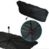 Araç Oto Güneşlik Katlanabilir Şemsiye Ön Cam Güneşlik 125cm-65cm