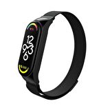 Xiaomi Mi Band 7 TME Metal Hasır Manyetik Kordon Kayış
