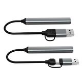 USB 3.0 Type-C 1xUSB 3.0 3xUsb 2.0 HUB Otg Çoğaltıcı UCA9701
