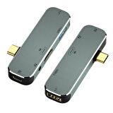 Type-C Usb 3.1 Usb 3.0 Usb 2.0 Hdmi PD 3.5m Giriş Çevirici Hub X5