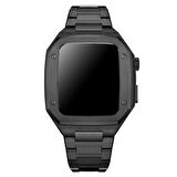 Apple Watch 7 8 9 10 Ultra 2 44 45 46 49mm Uyumlu Paslanmaz Çelik Zırh Armor Kasa Kordon
