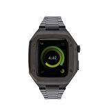 Apple Watch 7 8 9 10 Ultra 2 44 45 46 49mm Uyumlu Paslanmaz Çelik Zırh Armor Kasa Kordon