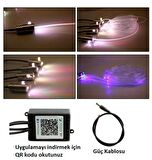 Araç İçi Atmosfer Ambiyans Led Neon RGB App Kontrollü 6 Parça