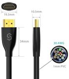Syncwire 4K Altın Uçlu Ultra Hdtv 4K 60fps 18Gbps Hdmi Kablo 1.5mt