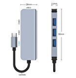 Type-C 1xUSB 3.0 3xUsb 2.0 HUB Otg Çoğaltıcı Adaptörü BYL-2013T