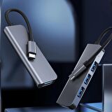 Type-C 1xUSB 3.0 3xUsb 2.0 HUB Otg Çoğaltıcı Adaptörü BYL-2013T
